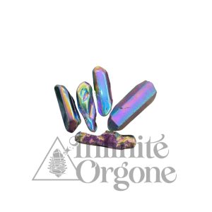 quartzo aura titânio