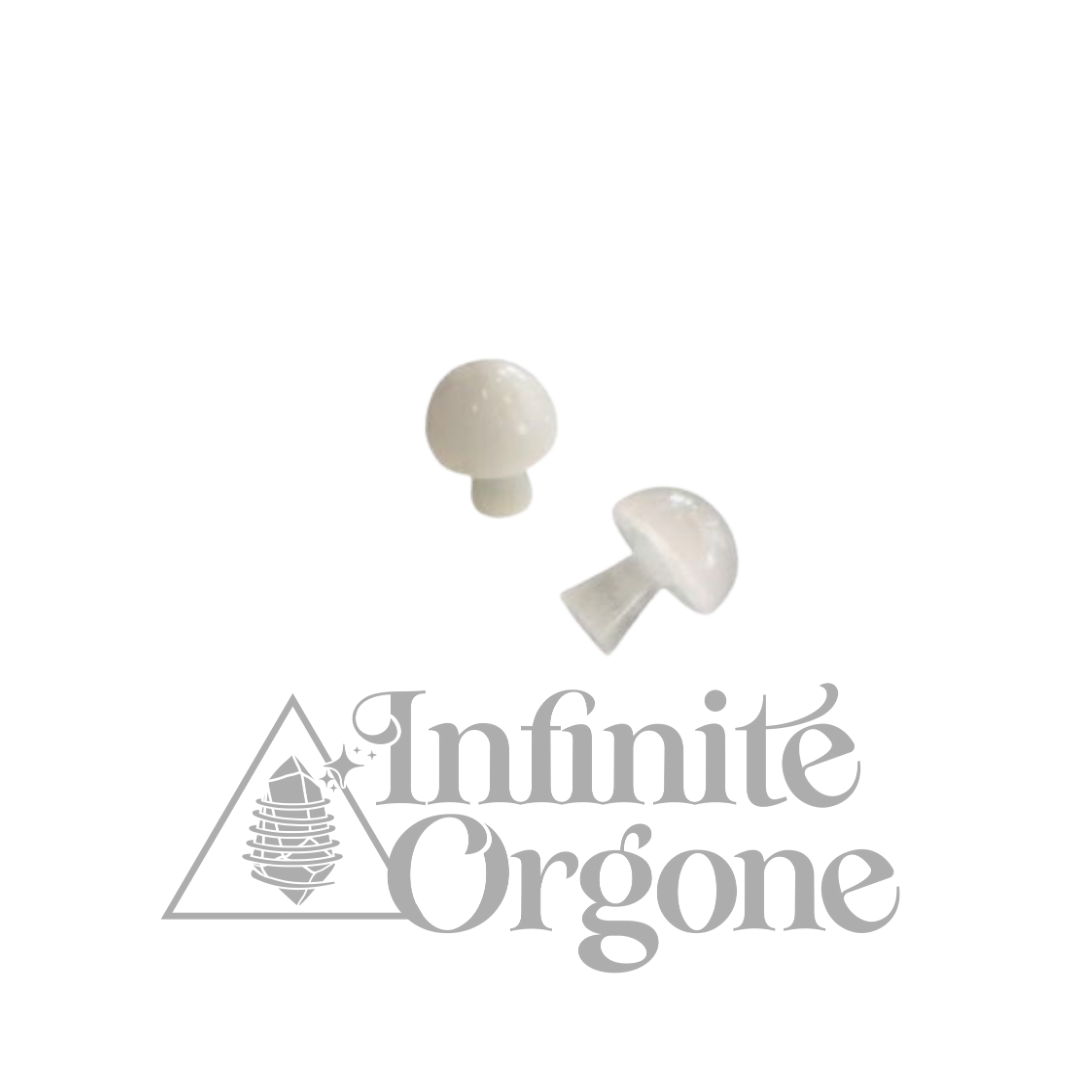 cogumelo de selenite 3 a 5cm